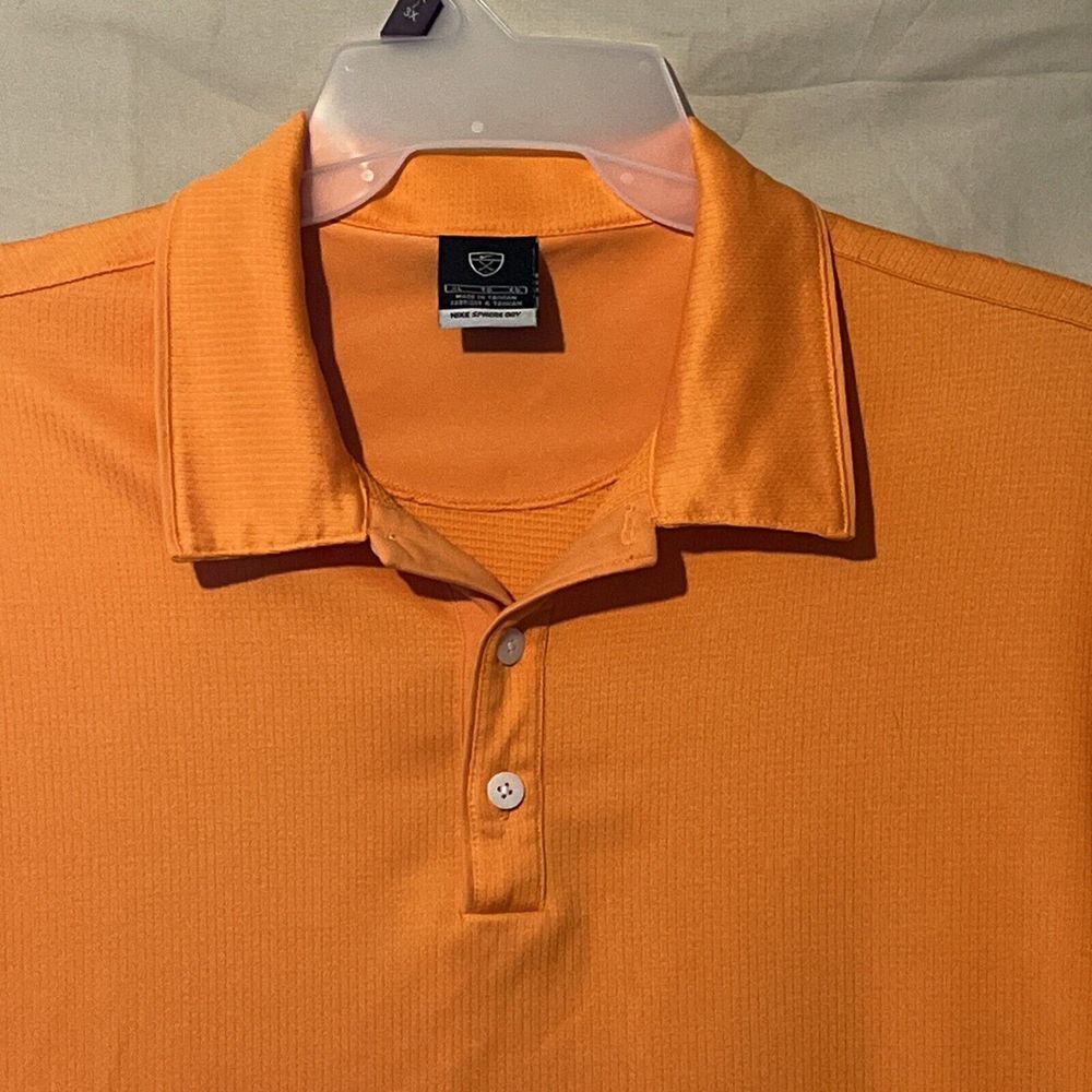 Nike Golf Sphere Polo Men's Size XL‎ Great Orange Color